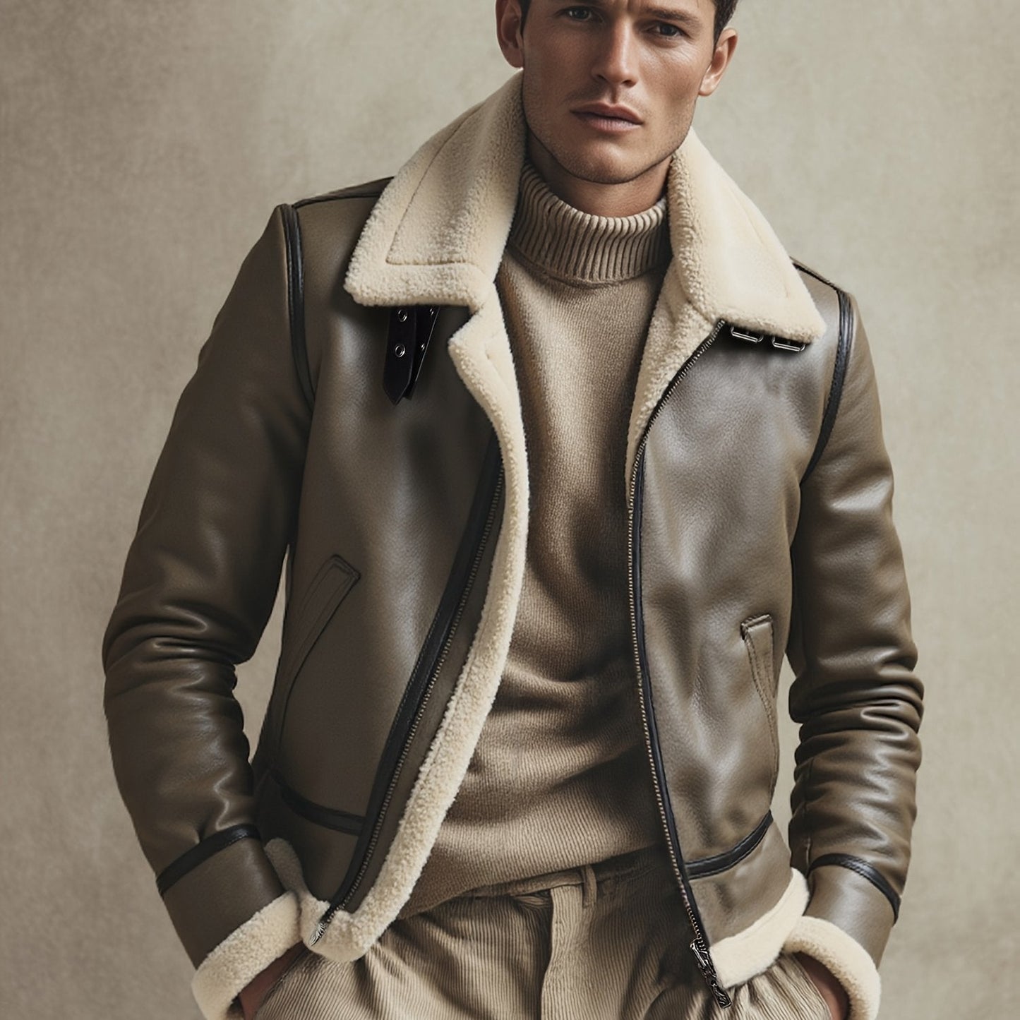 Barcelona | Chaqueta de Aviador Cálida para Otoño e Invierno