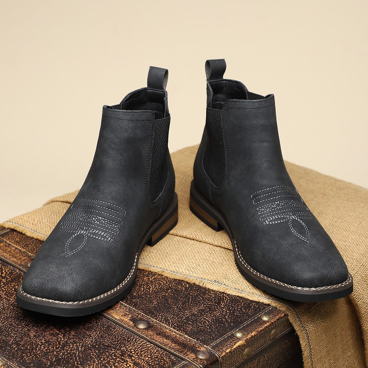 Luis - Botas basicas de Cuero para hombre