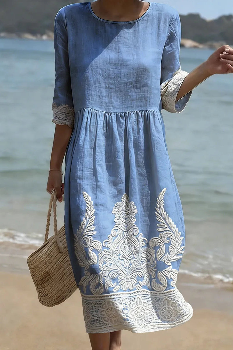 Vestido informal de mujer con estampado floral