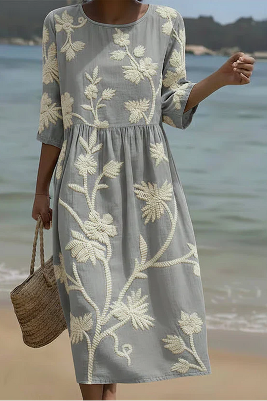 Vestido informal de mujer con estampado floral
