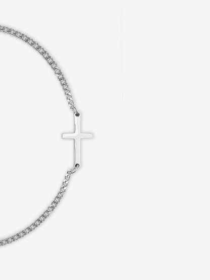 PULSERA CRUZADA | Plata