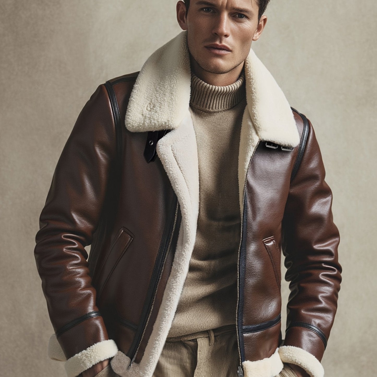 Barcelona | Chaqueta de Aviador Cálida para Otoño e Invierno