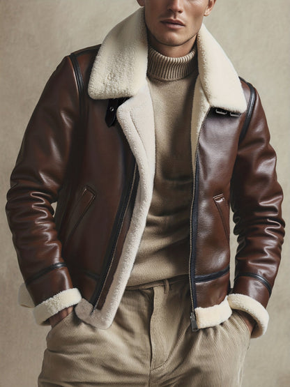 Barcelona | Chaqueta de Aviador Cálida para Otoño e Invierno