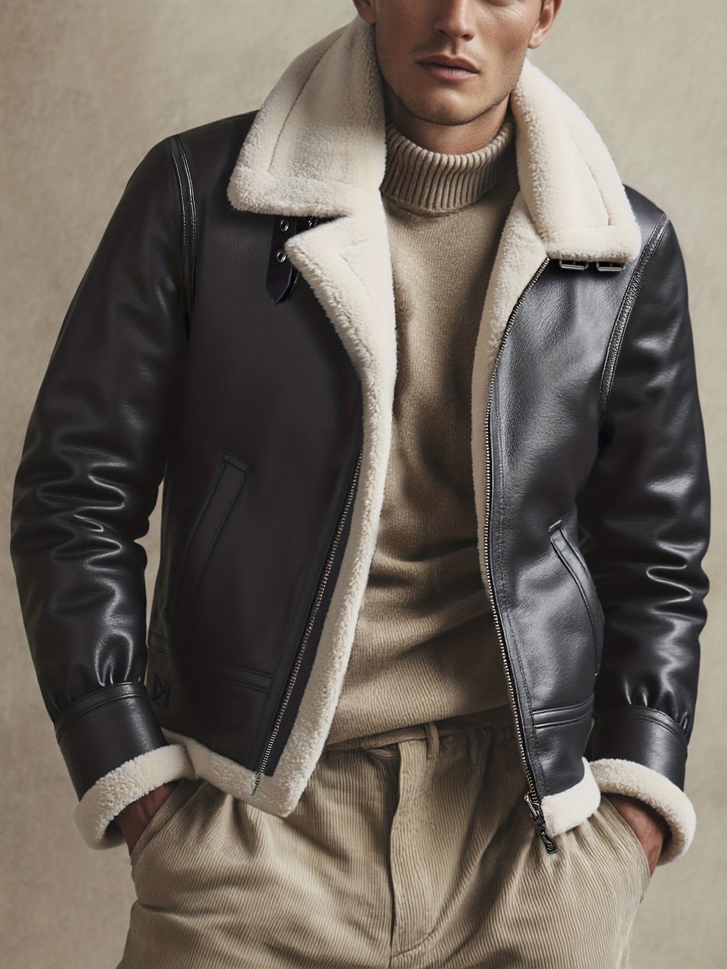 Barcelona | Chaqueta de Aviador Cálida para Otoño e Invierno