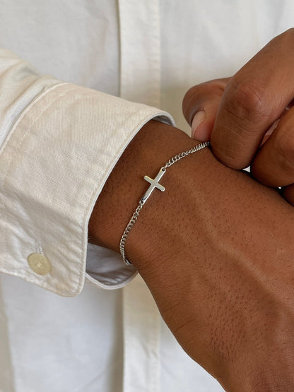 PULSERA CRUZADA | Plata
