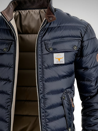 Leonardo - Chaqueta Acolchada Azul Premium