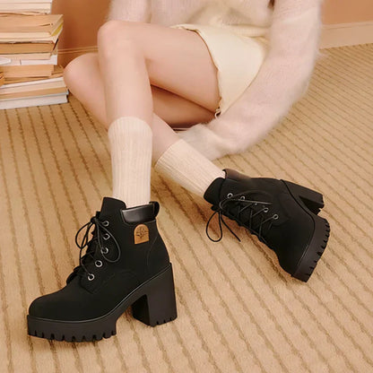Emma | Botines de tacón con plataforma