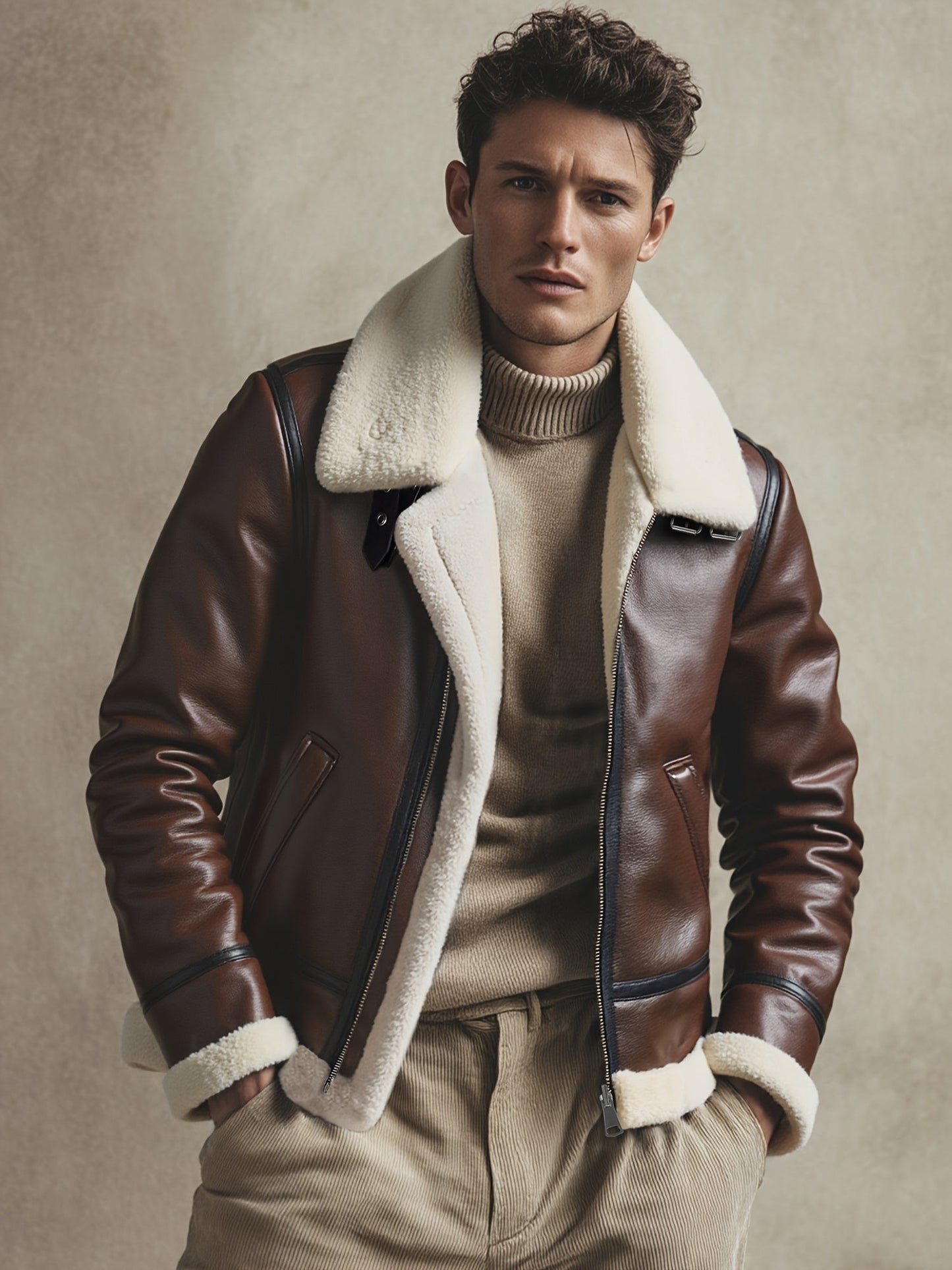 Barcelona | Chaqueta de Aviador Cálida para Otoño e Invierno