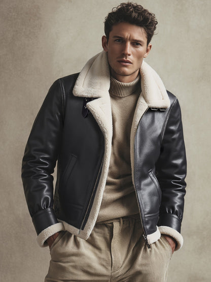 Barcelona | Chaqueta de Aviador Cálida para Otoño e Invierno