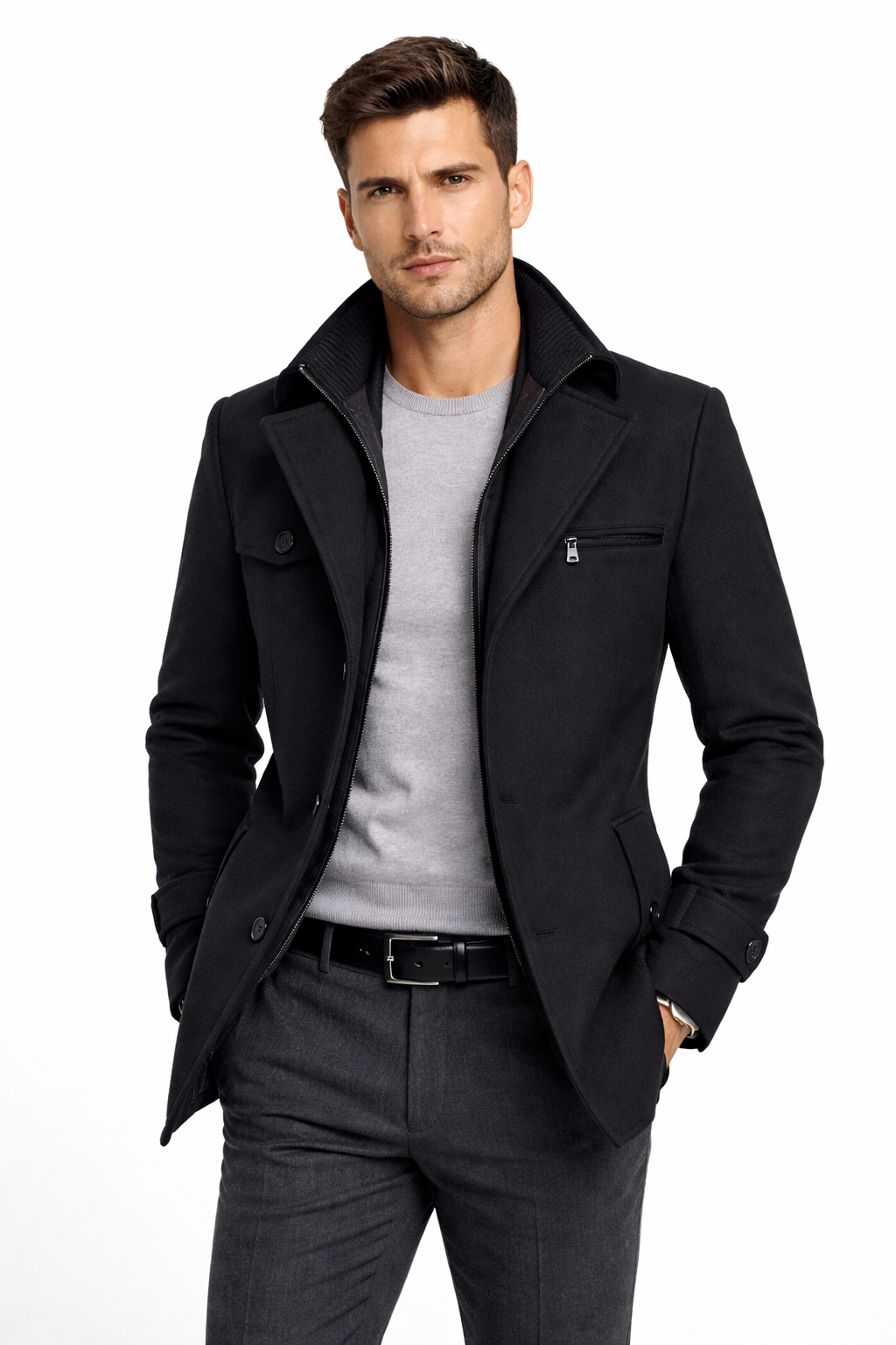 Abrigo clasico de hombre