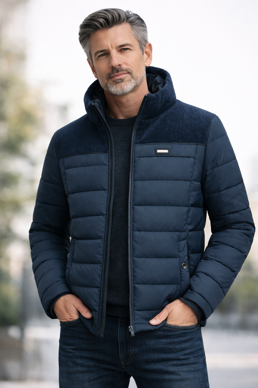 Luis | Elegante Chaqueta acolchada de plumas