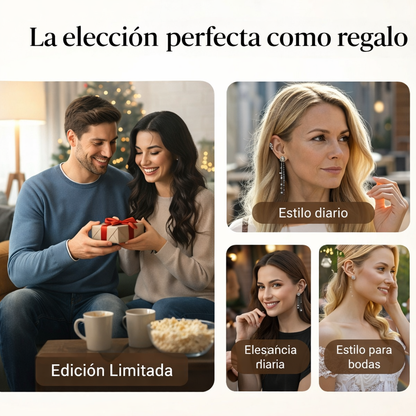 Pendientes Clip Mariposa y Flor con Borlas (Sin perforación) – Edición San Valentín 💕