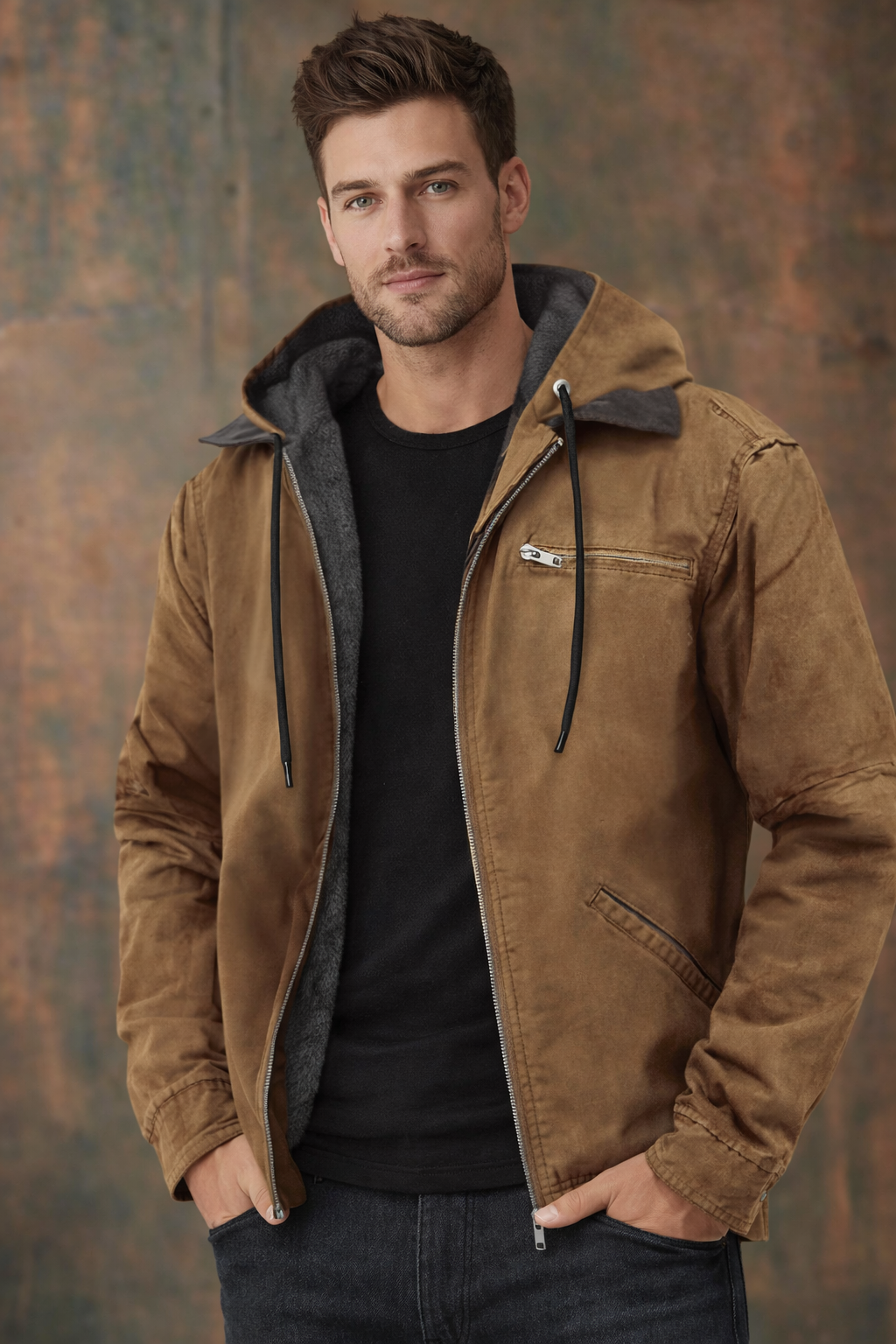 Luis -  Chaqueta Vintage Zip