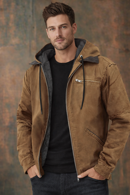 Luis -  Chaqueta Vintage Zip