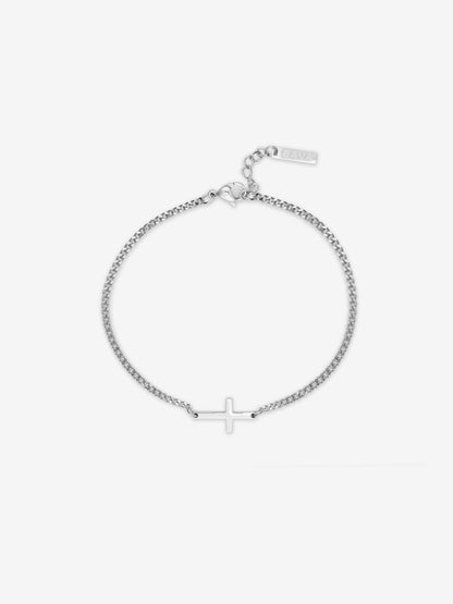 PULSERA CRUZADA | Plata