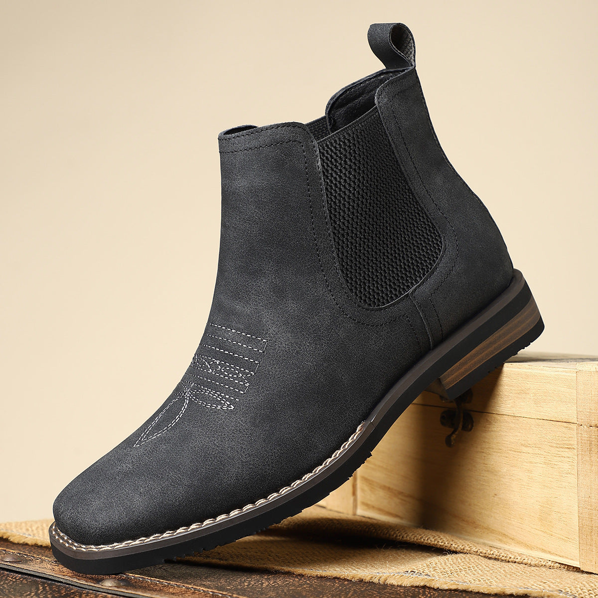 Luis - Botas basicas de Cuero para hombre