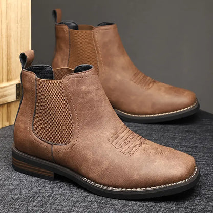 Luis - Botas basicas de Cuero para hombre