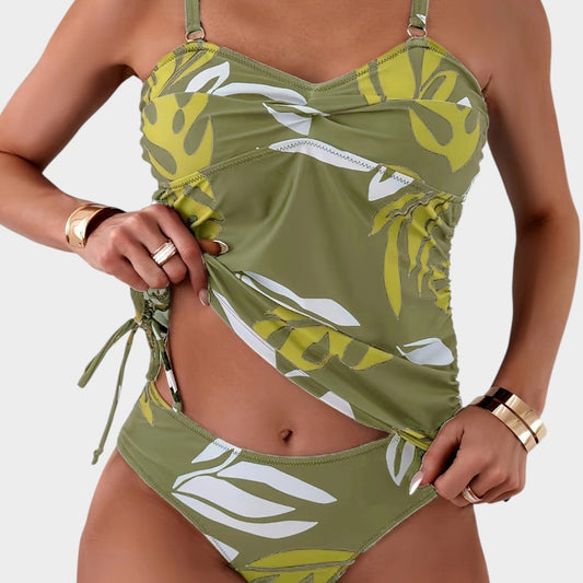Carmen™ | Bikini con estampado tropical de hojas