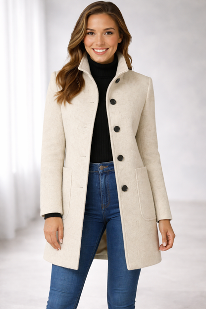 Natalia - Gavardina elegante con botones