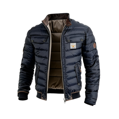 Leonardo - Chaqueta Acolchada Azul Premium