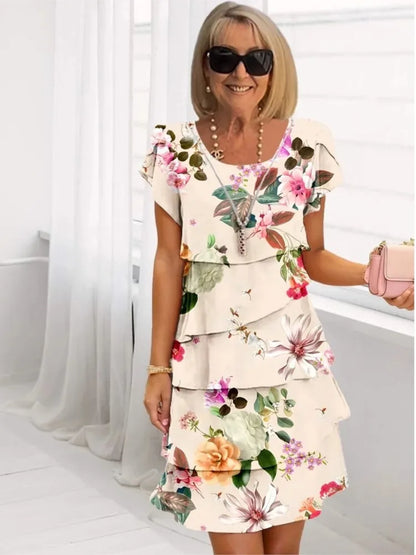 Camilla – Vestido elegante fluido con volantes