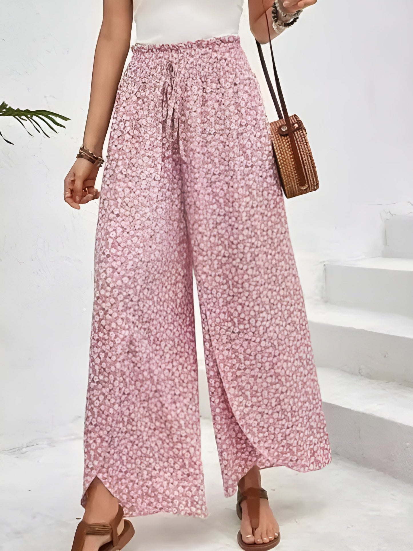 Gala | Pantalón Geométrico con Perneras Elásticas y Cordón