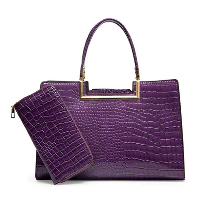 Mussa | Conjunto de bolso y cartera de piel.