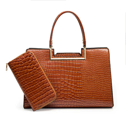 Mussa | Conjunto de bolso y cartera de piel.