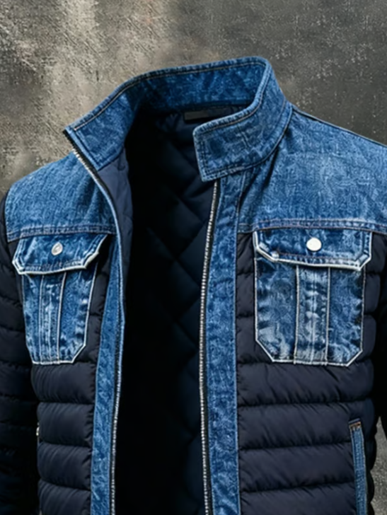 Valencia |Chaqueta híbrida acolchada de denim