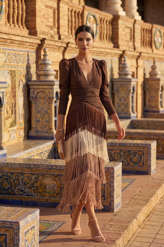 Salvia | Vestido Flecos