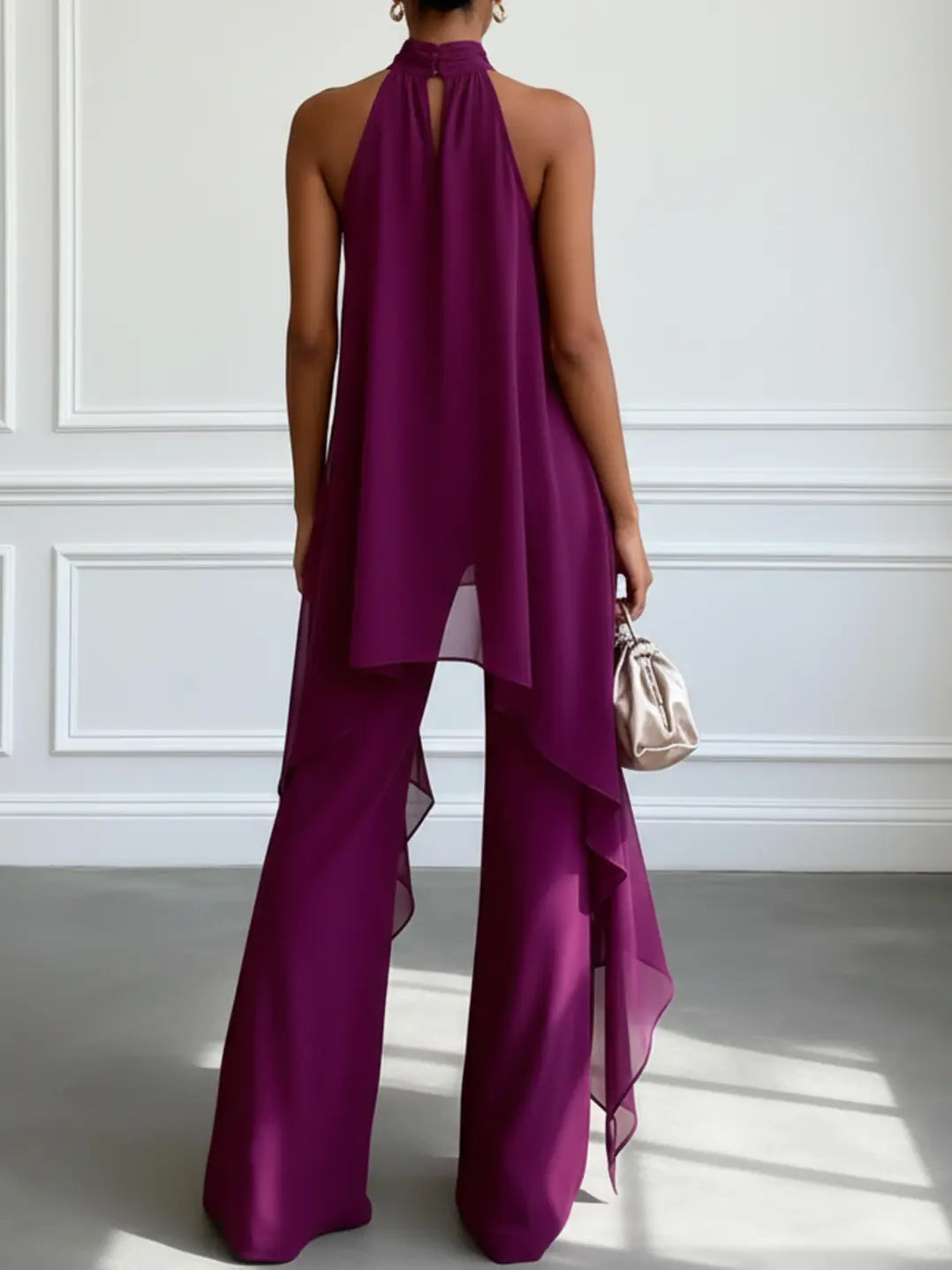 Violeta | Conjunto Elegante Halter con Pantalones