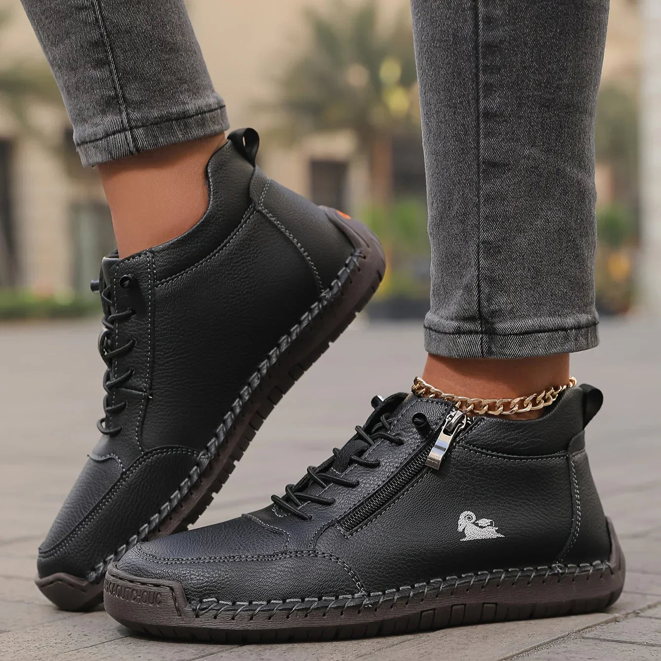 Mira – Zapatillas ortopédicas cómodas con cremallera