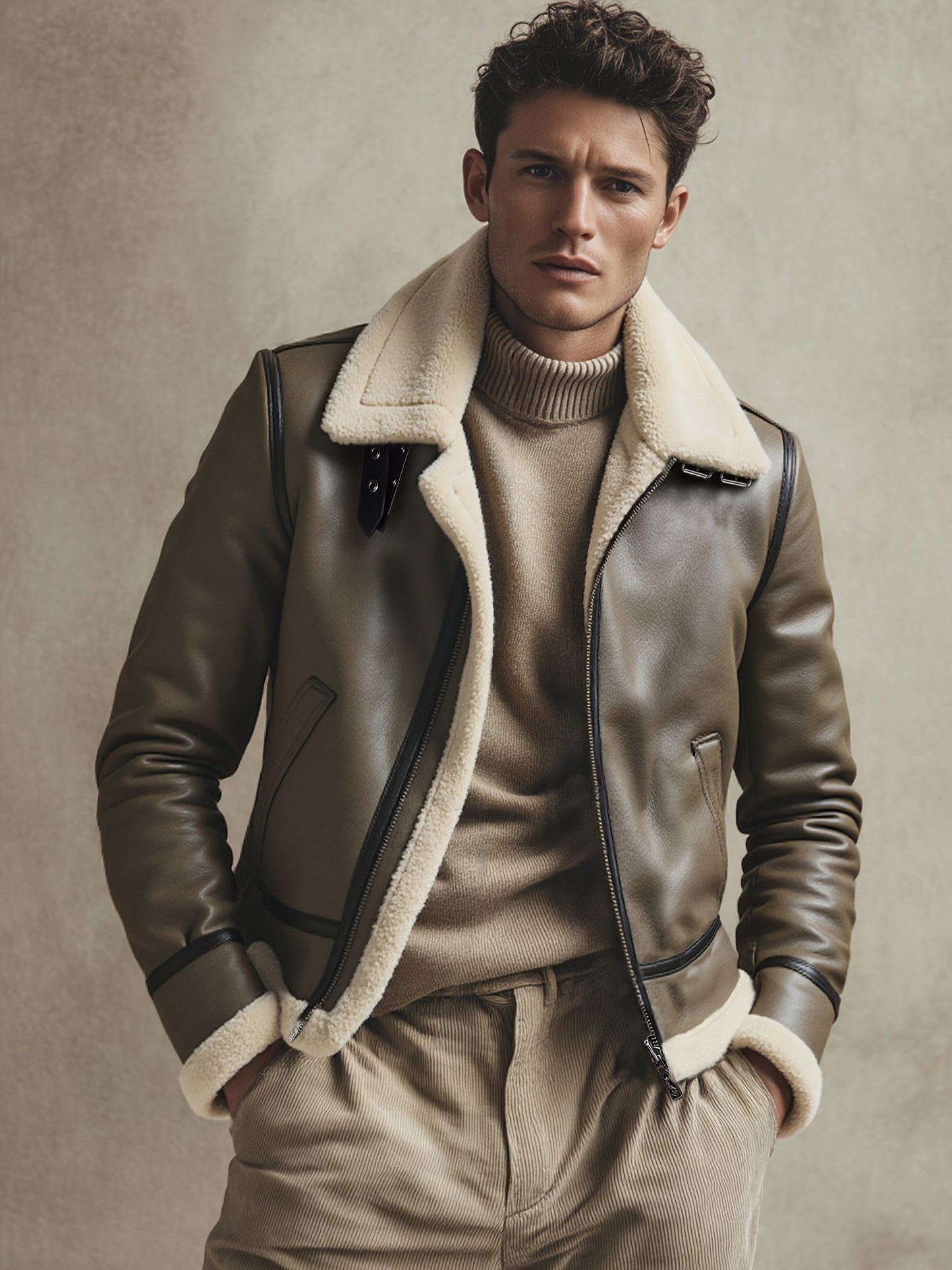 Barcelona | Chaqueta de Aviador Cálida para Otoño e Invierno