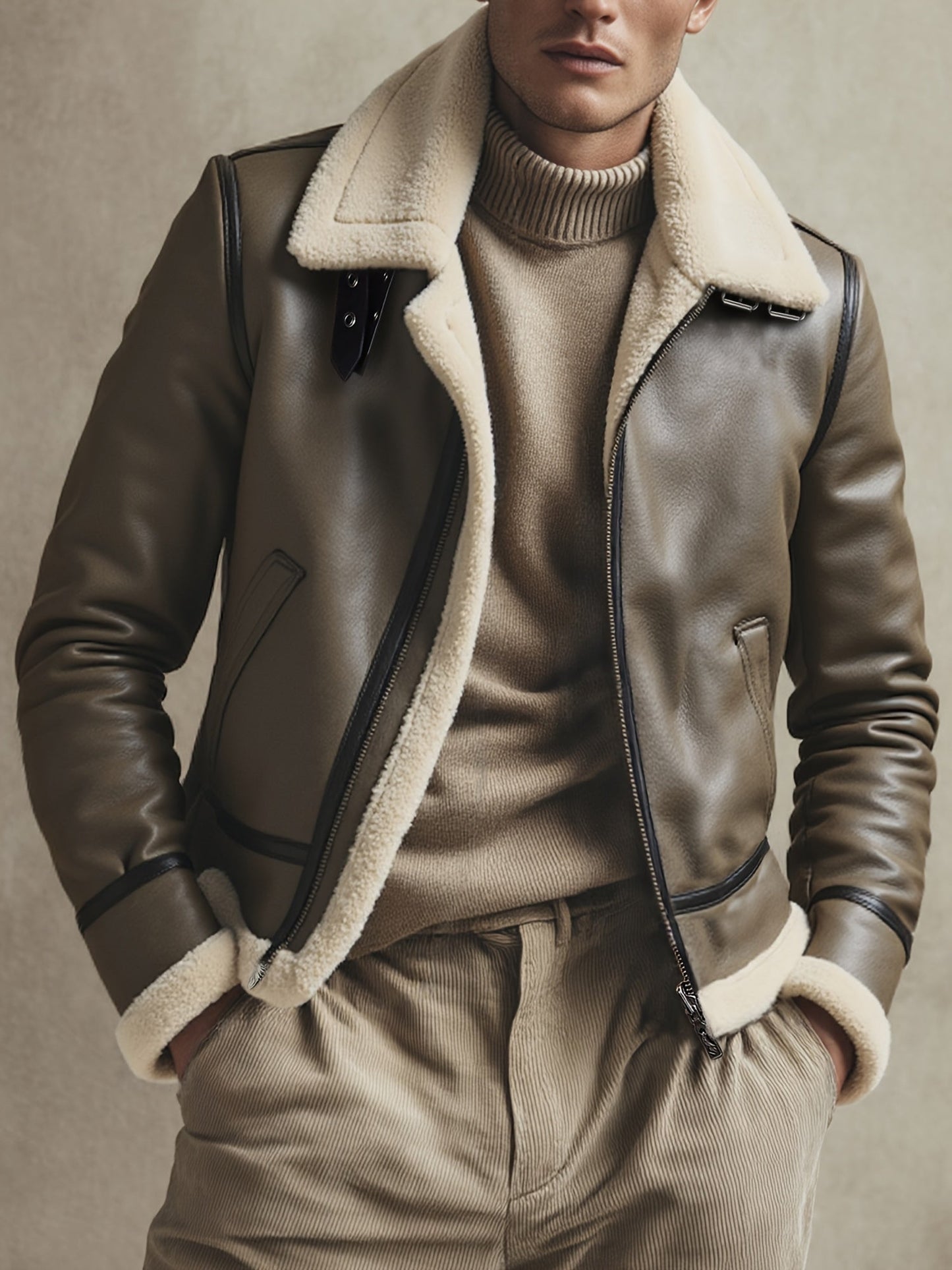 Barcelona | Chaqueta de Aviador Cálida para Otoño e Invierno