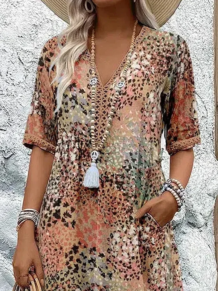 Véronique – Vestido midi fluido elegante
