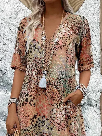 Véronique – Vestido midi fluido elegante