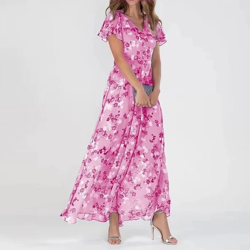 Zurita  – Vestido colorido,  fluido y  favorecedor
