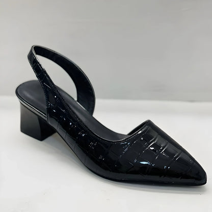 Olga - Zapatos con tacón cuadrado elegante