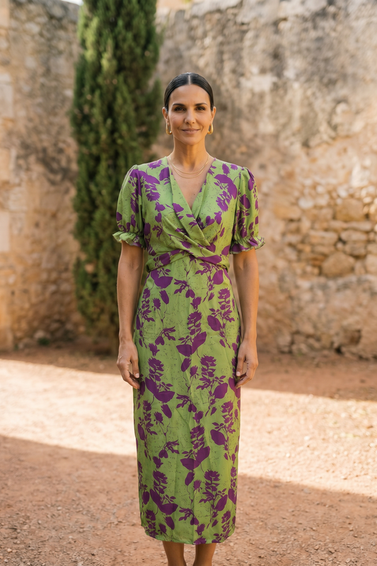 Andrea | Vestido primaveral estampado