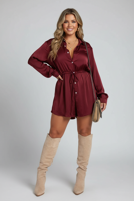 Laura | Mono Vestido de Satén