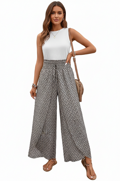 Gala | Pantalón Geométrico con Perneras Elásticas y Cordón