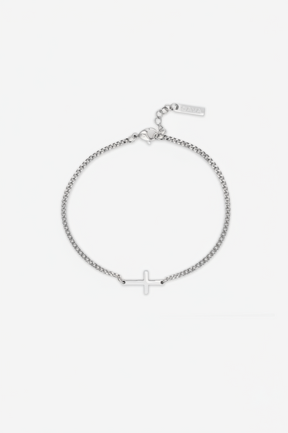 PULSERA CRUZADA | Plata