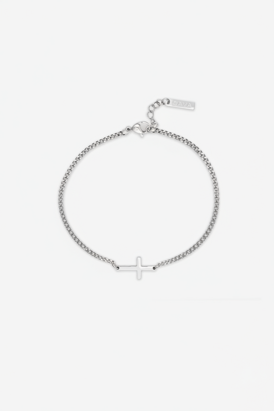 PULSERA CRUZADA | Plata