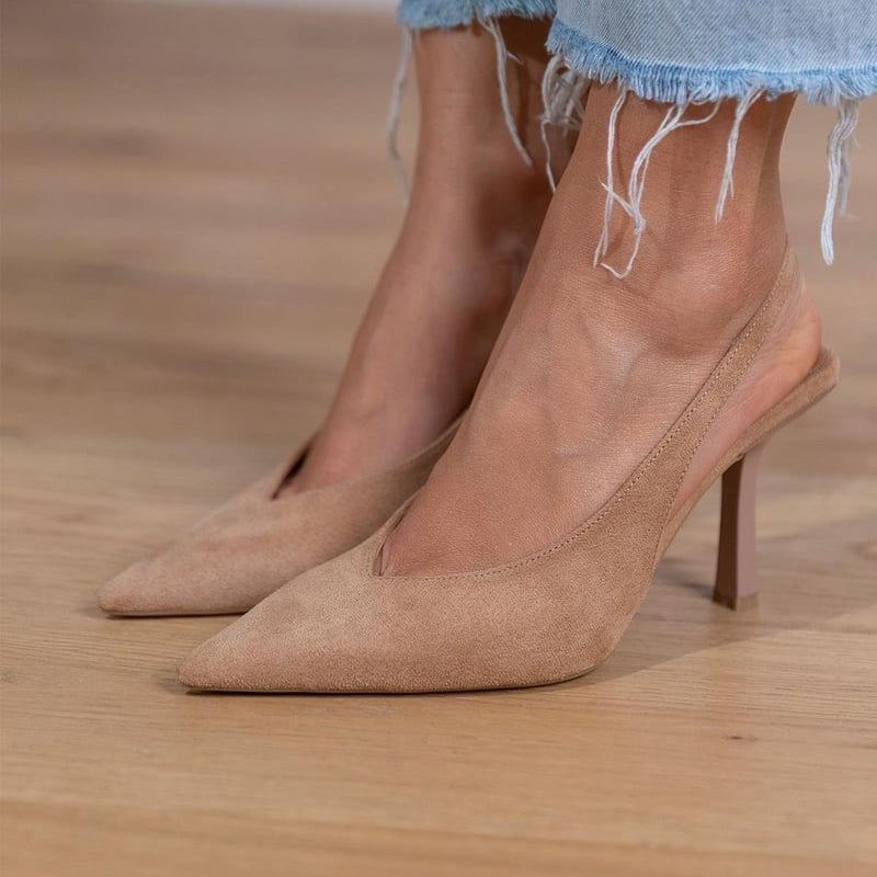Marlena™ | Zapatos de tacón bajo en color nude
