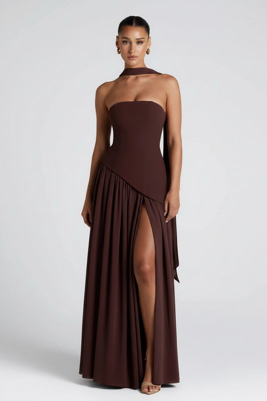 Valentina | Vestido Maxi Chic con Abertura